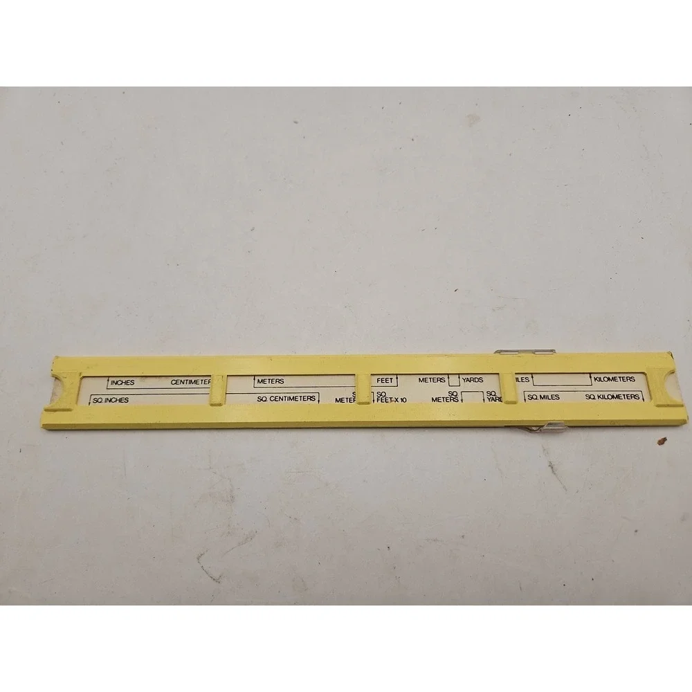 Vintage, Sterling Metric Converter Slide Ruler, 11 inch Length, Made in USA